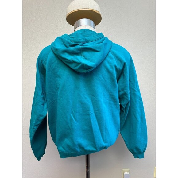 Hanna Andersson Women's Blue Hooded Zip Jacket Sweatshirt Size Small - Picture 5 of 14